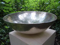 Pila bautismal forjada en plata (50 cm)